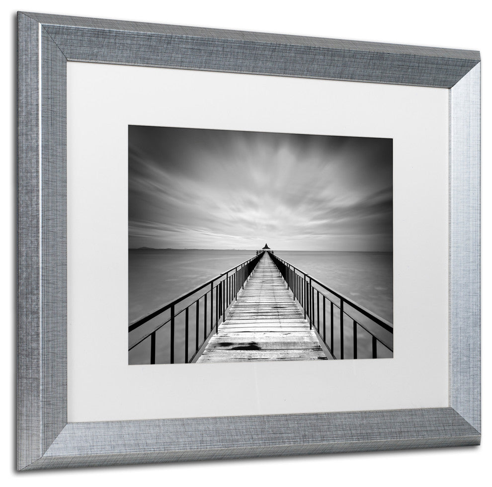 'Withstand' Silver Framed Canvas Art by Michael de Guzman