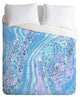 Amy Sia Marble Pale Blue Duvet Cover, Twin