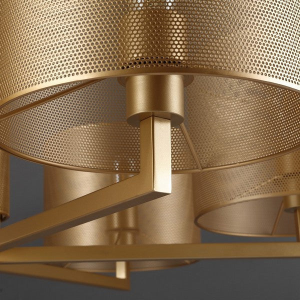 Safavieh Couture Zachaeus Metal 6 Light Chandelier Gold