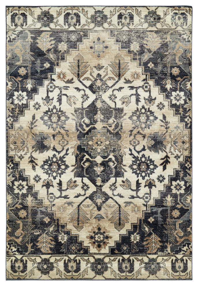 Wynnlow Navy 9'6" x 13'1" Rectangle Area Rug