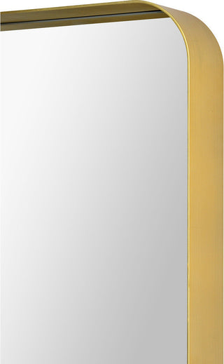 Renwil Barton Brushed Gold Antique Iron Framed Wall Mirror