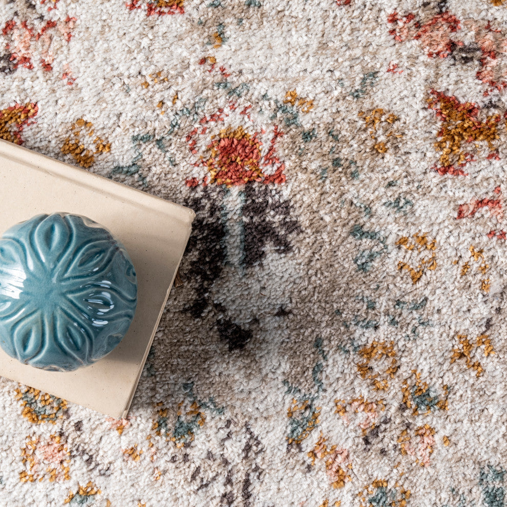 Nuloom Lenore Vintage Floral Rug, Beige 12'x15'