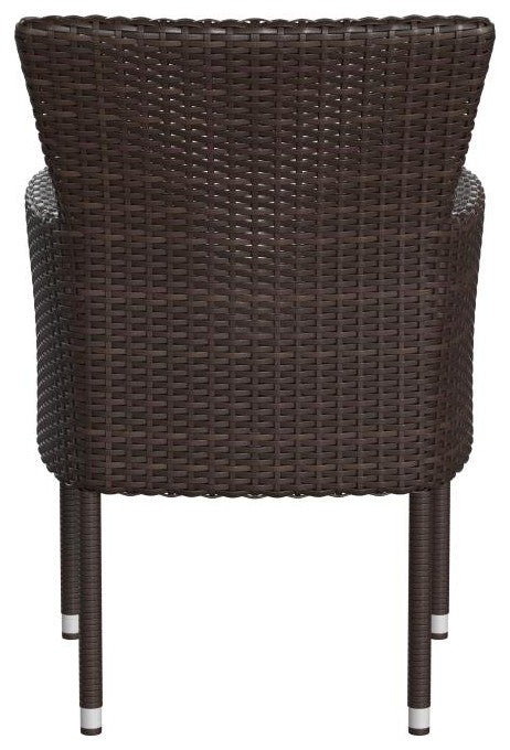 Maxim Modern Wicker Patio Armchairs Fade & Weather-Resistant Frames and Cushions