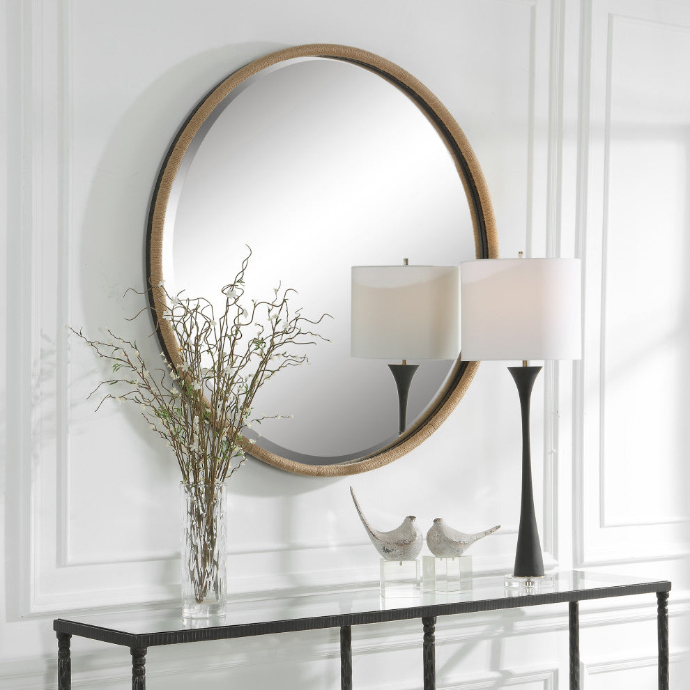 Uttermost 09887 Ranchero Natural Rope Round Mirror