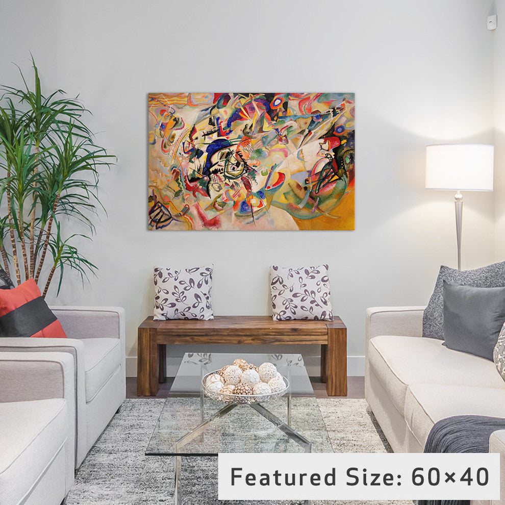"Composition VII" Wrapped Canvas Art Print, 40x26x1.5"