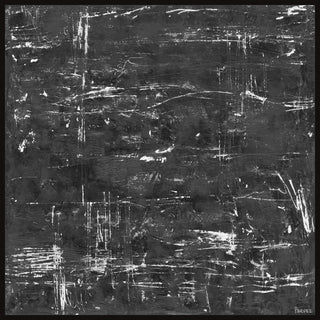 "Rapid Motion" Floater Framed Painting Print on Canvas, 40x40