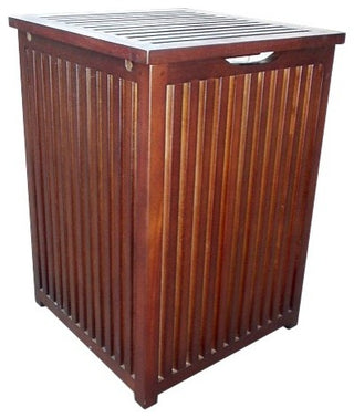 Mahogany Colonial Hamper Laundry Box
