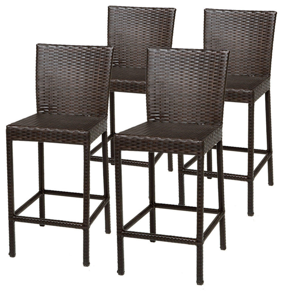 4 Barbados Barstools w/ Back Espresso