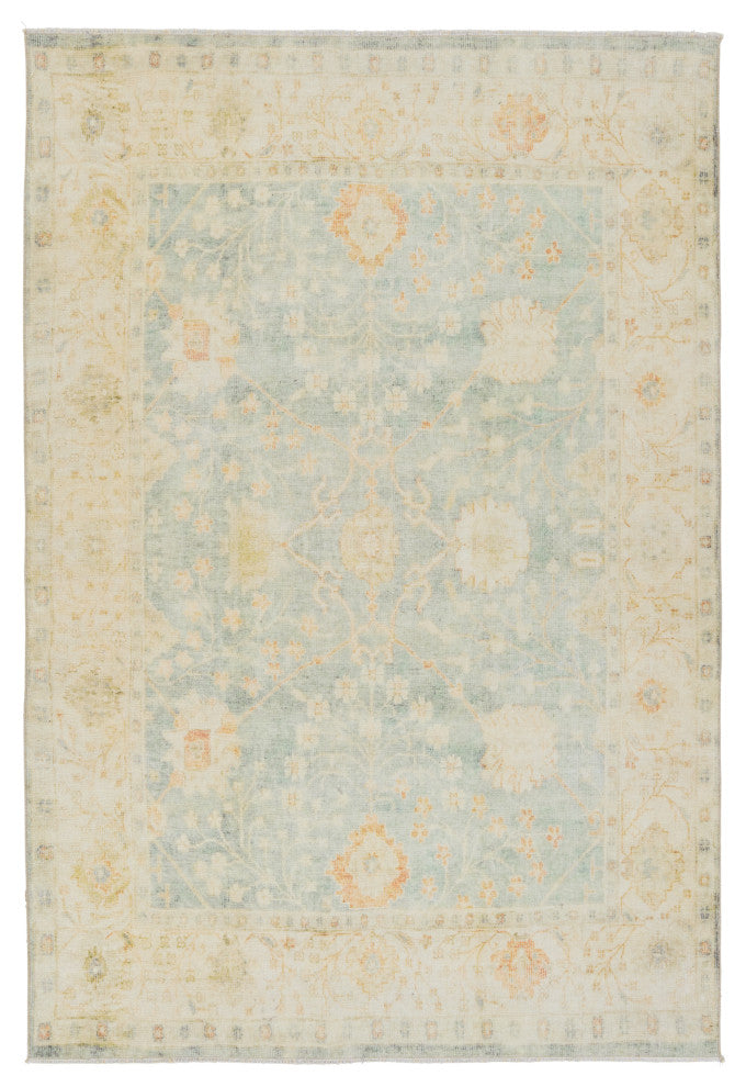 Jaipur Living Lovato Floral Blue/ Green Area Rug 4'X6'