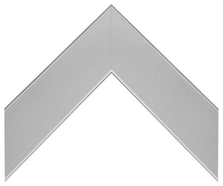 Meade Framed Wall Mirror, Brushed Chrome, 34"x44"