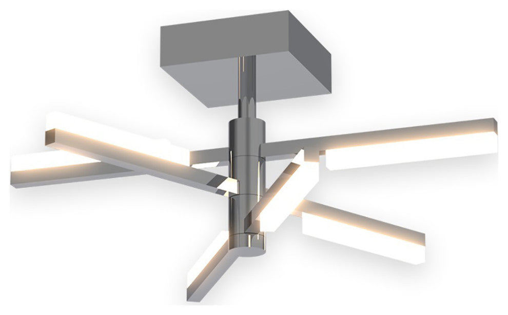 Stix - LED Semi-Flush Mount - Chrome
