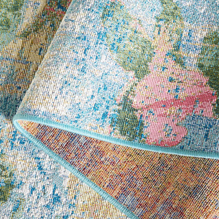 Safavieh Barbados Collection Indoor-Outdoor, BAR522 Rug, Light Blue/Green, 8'x10'5"