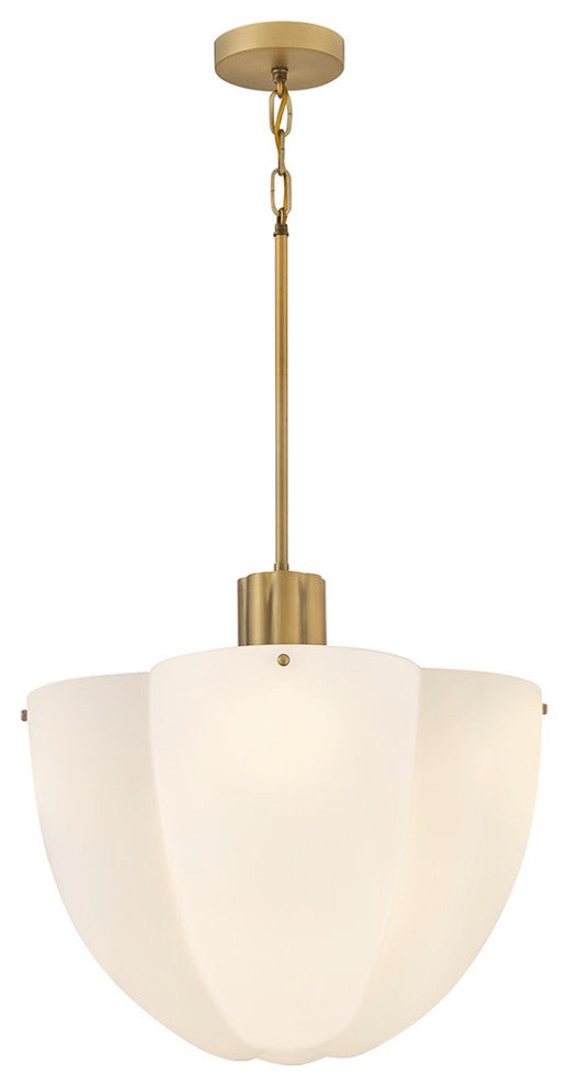 Hinkley Becca Large Pendant, Heritage Brass