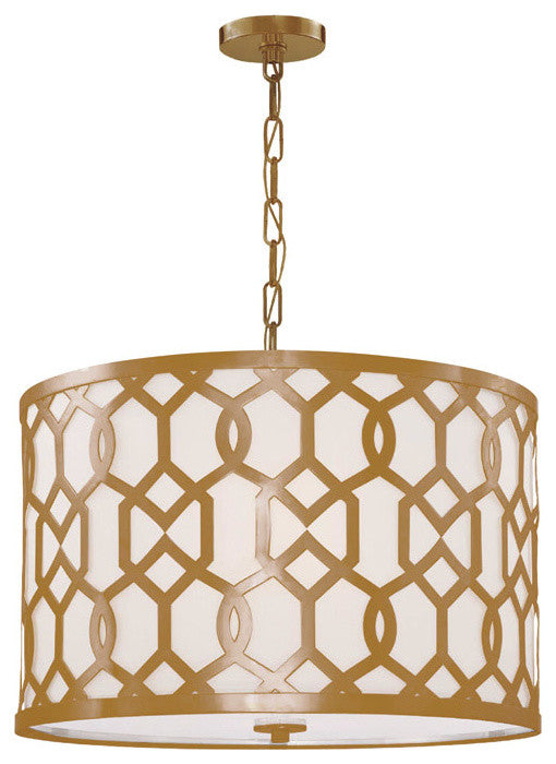 Jennings 5-Light Chandelier, Aged Brass Finish