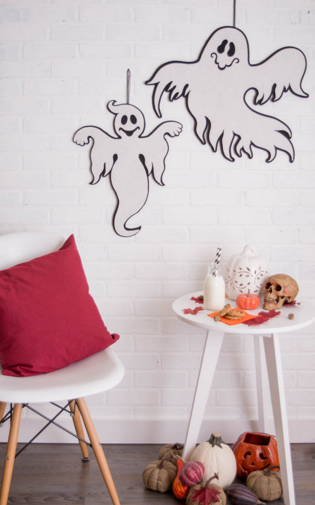 Hanging Foam Ghosts, Set of 2