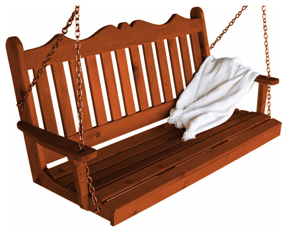 Pine Royal English Swing, Redwood Stain, 6 Foot