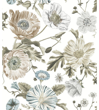 Vintage Poppy Peel and Stick Wallpaper