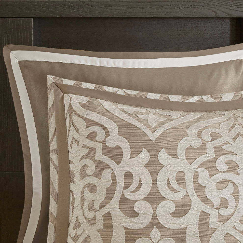 Madison Park Odette 8 Piece Jacquard Comforter Set