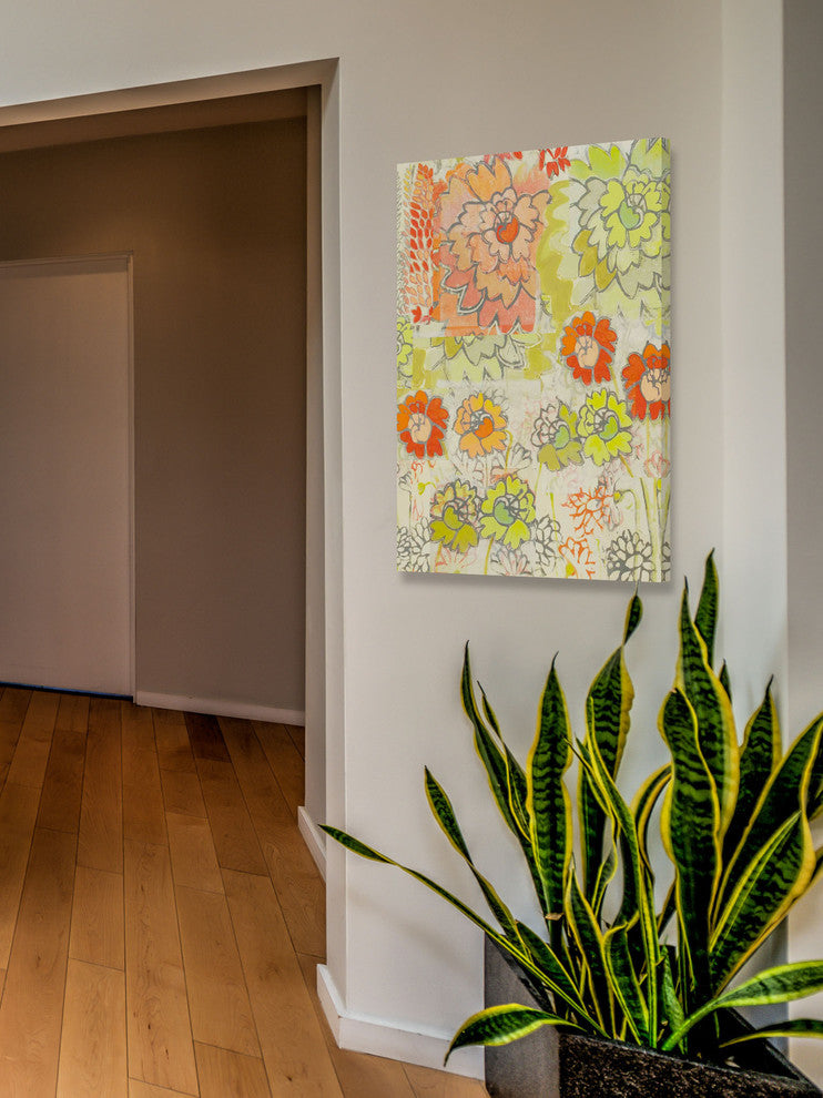 "Big Orange III" Painting Print on Wrapped Canvas