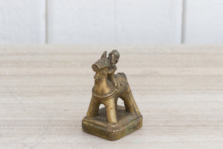 Tarnished Brass Indian Statue