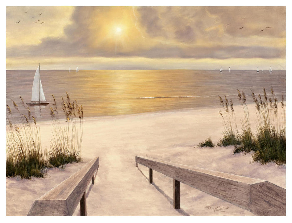 "Beach Glow" Digital Paper Print by Diane Romanello, 18"x14"