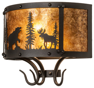 13.5 Wide Wildlife at Pine Lake Wall Sconce