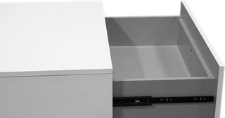 Florence White Modern 2-Drawer Bedroom Nightstand