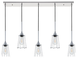 Chrome Finish 5-Light Pendant