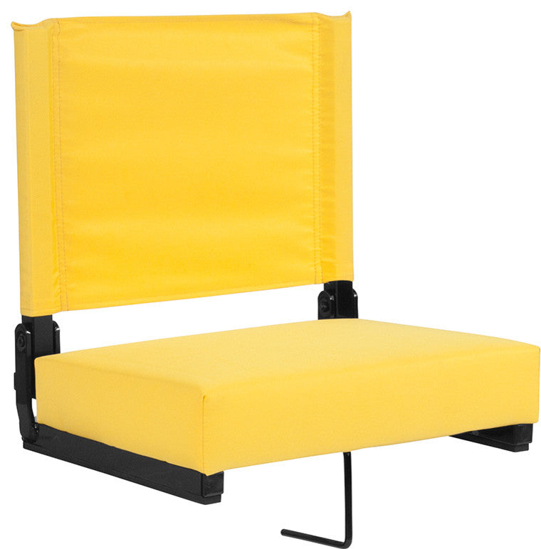 Grandstand Comfort Seats by Flash with Ultra-Padded Seat, Yellow