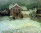 Henri Le Sidaner Plaza Under Snow- Gerberoy Wall Decal