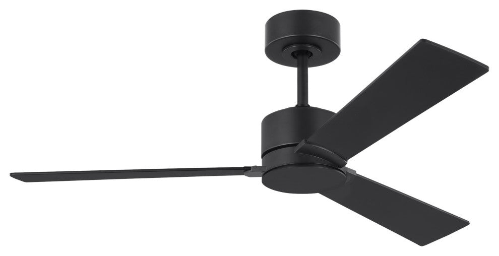 Rozzen 44" Ceiling Fan Midnight Black