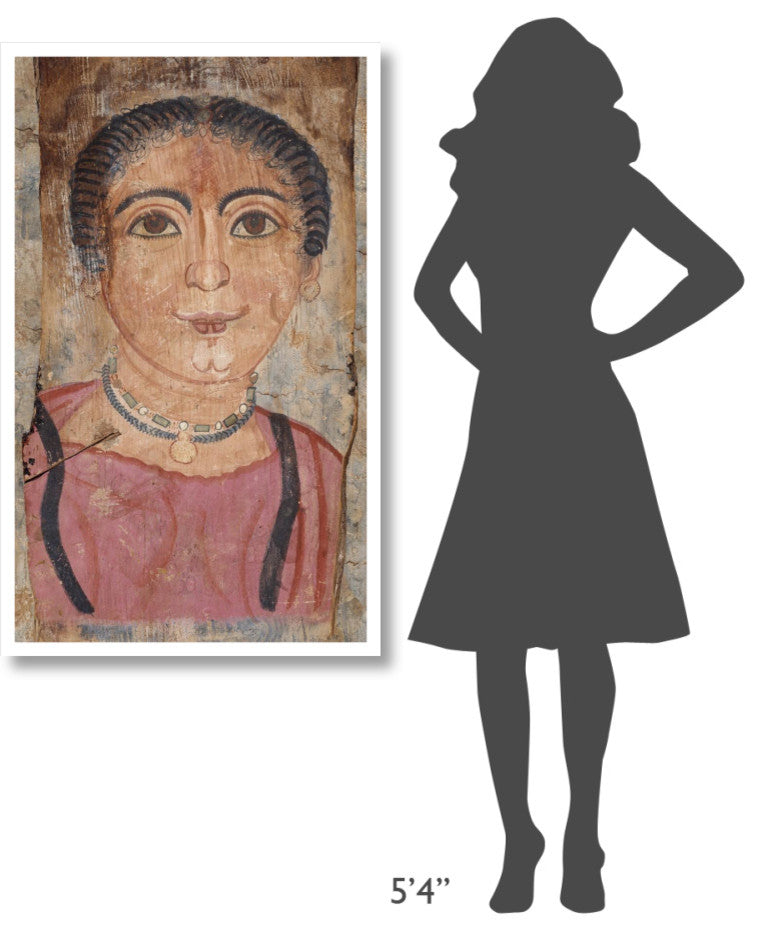"Mummy Portrait of a Woman" Paper Art, 28"x46"