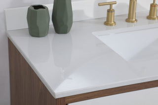 Blake 42" Bathroom Vanity, White With Backsplash