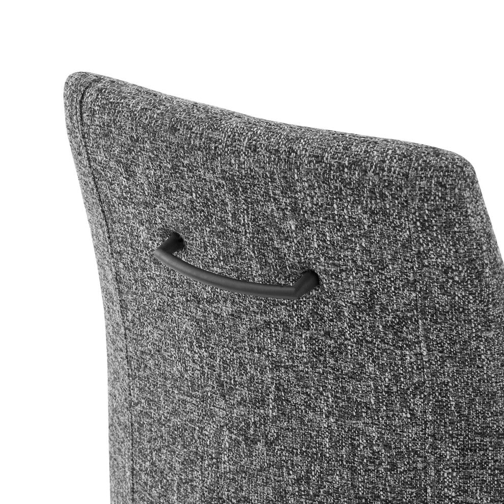 Viona Fabric Swivel Dining Side Chair, Set of 2, Blazer Dark Gray