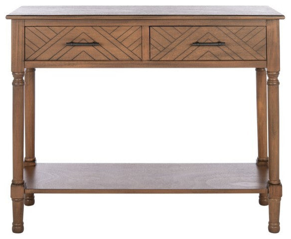 Safavieh Peyton 2 Drawer Console Table, Brown