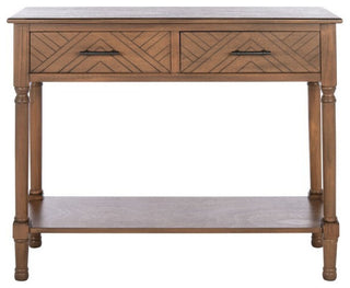Safavieh Peyton 2 Drawer Console Table, Brown