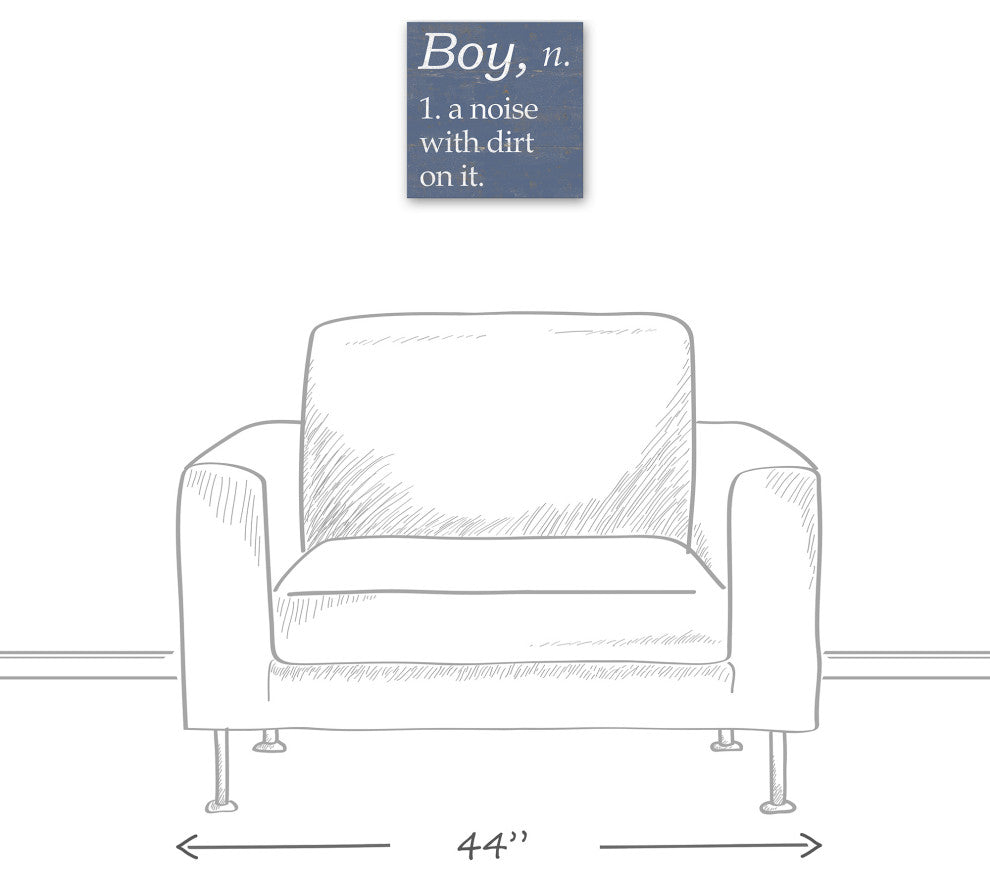 Boy Definition 12x12 Canvas Wall Art