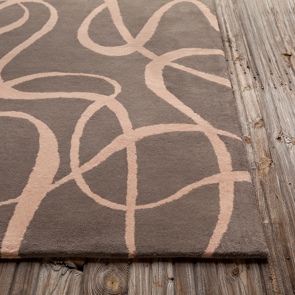 Allie Abstract Contemporary Area Rug, 5'x7'6"