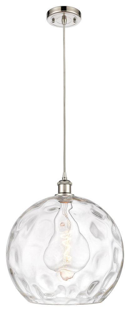 Innovations 516-1P-PN-G1215-14-LED 1-Light Pendant, Polished Nickel