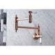 KS310BPLAC Bel Air Wall Mount Pot Filler Kitchen Faucet, Antique Copper