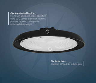 HBC4 LED Low/High Bay, Black, 151.7 Watt, 5000k