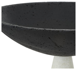 Uttermost 18012 Antithesis 10-1/4"W Rice Stone Decorative Bowls - - Black /