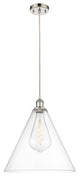 Innovations Lighting 516-1P-PN-GBC-162 Ballston Cone 1 Light 16" Pendant