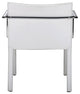 Office Chair, Set of 2, Faux Vinyl Leather, Steel, White, Chrome, Home Business