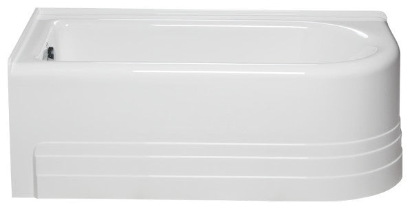 Malibu Broad RH Rectangle Soaking Bathtub 66x32x21 Biscuit