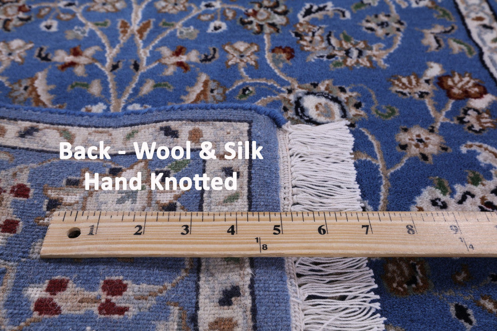 3' 0" X 5' 3" Persian Nain Wool & Silk Hand Knotted Rug - Q13152