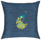 Linum Home Textiles Penelope Denim Decorative Pillow Cover, Denim Blue, Square