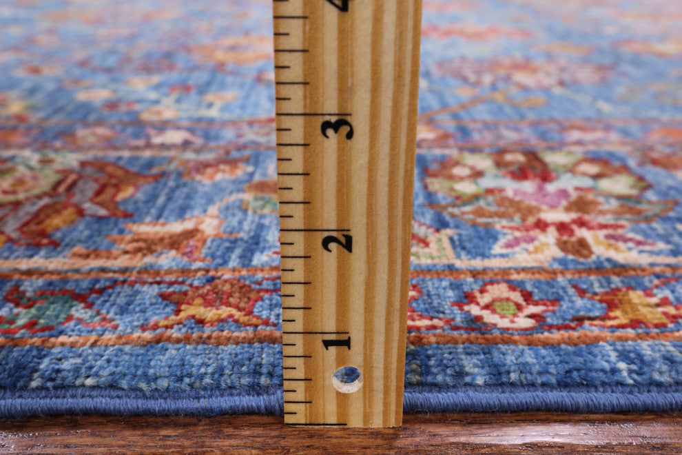 4' 10" X 6' 10" Persian Tabriz Hand-Knotted Wool Rug Q5778