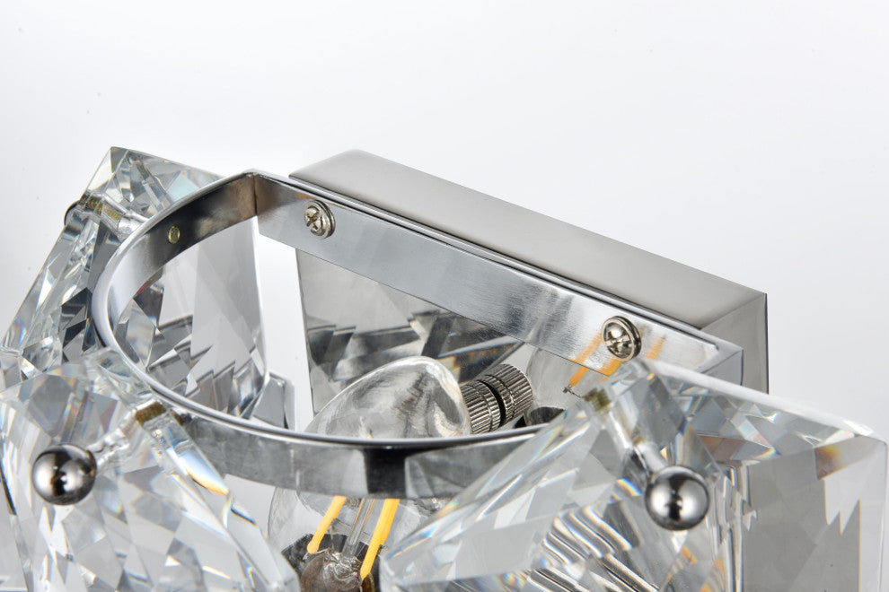 Home Living 14" Wall Sconce, Chrome