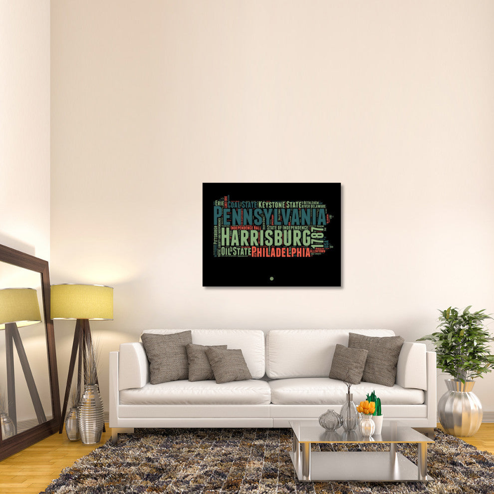 "Pennsylvania Word Cloud 1" Fine Art Print